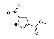 3-(Methoxycarbonyl)-5-nitro-1H-pyrrole结构式