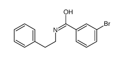 3-溴-N-苯乙基苯甲酰胺结构式