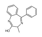3-methyl-5-phenyl-1,3-dihydro-1,4-benzodiazepin-2-one Structure