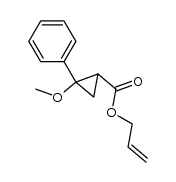 allyl 2-methoxy-2-phenylcyclopropanecarboxylate结构式