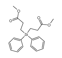 3,3'-diphenylsilanediyl-bis-propionic acid dimethyl ester结构式