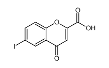 6-iodo-4-oxo-4H-chromene-2-carboxylic acid结构式