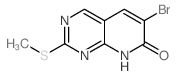 6-溴-2-(甲基硫代)吡啶并[2,3-d]嘧啶-7(8H)-酮结构式