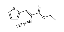 ethyl 2-azido-3-(thiophen-2-yl)acrylate结构式