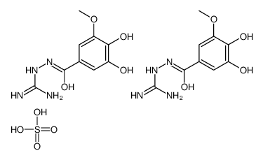 diaminomethylidene-[(3,4-dihydroxy-5-methoxybenzoyl)amino]azanium,sulfate Structure