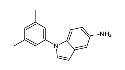 5-amino-1-(3,5-dimethylphenyl)-1H-indole结构式