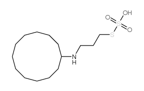 S-3-[Cyclododecylamino]propyl hydrogen thiosulfate结构式