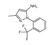 3-甲基-1-(2-(三氟甲基)苯基)-1H-吡唑-5-胺结构式