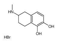 (5,6-dihydroxy-1,2,3,4-tetrahydronaphthalen-2-yl)-methylazanium,bromide Structure