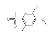 4,5-dimethoxy-2-methylphenyl methyl sulphone结构式
