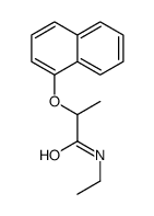 N-ethyl-2-naphthalen-1-yloxypropanamide结构式