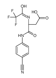 (3S)-4-(4-cyanoanilino)-4-oxo-3-[(2,2,2-trifluoroacetyl)amino]butanoic acid Structure