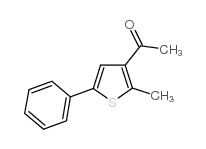 3-乙酰-2-甲基-5-苯基噻吩结构式