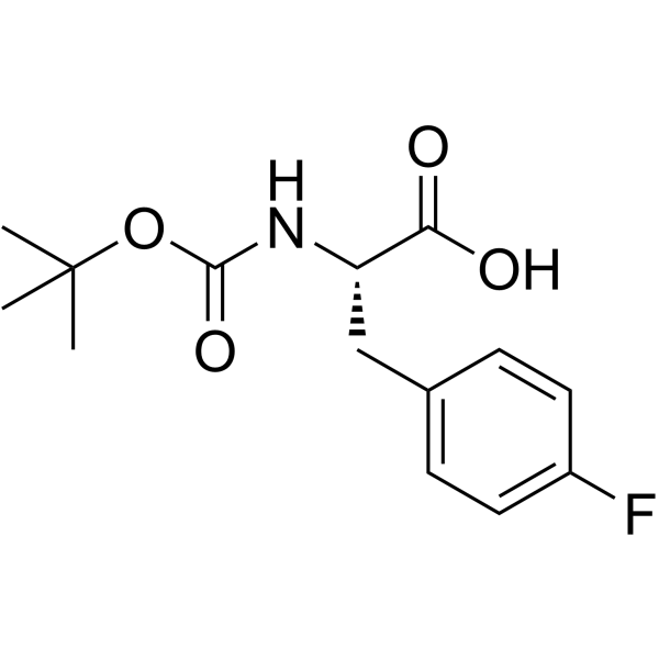 BOC-L-4-氟苯丙氨酸结构式