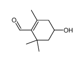 4-hydroxy-2,6,6-trimethylcyclohex-1-enecarbaldehyde Structure