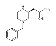 (S)-N4-苄基-2-异丁基哌嗪结构式
