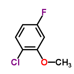 1-Chloro-4-fluoro-2-methoxybenzene structure