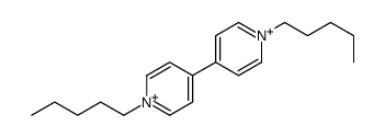 1-pentyl-4-(1-pentylpyridin-1-ium-4-yl)pyridin-1-ium结构式