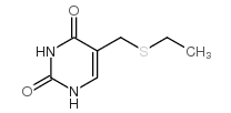 5-乙基硫烷基甲基尿嘧啶结构式