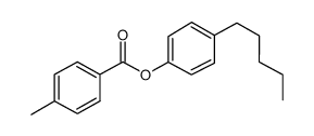 4-甲基苯甲酸对戊基苯酚酯结构式