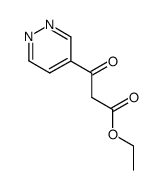 3-oxo-3-pyridazin-4-yl-propionic acid ethyl ester Structure