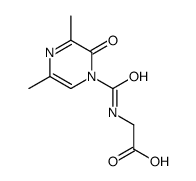2-[(3,5-dimethyl-2-oxopyrazine-1-carbonyl)amino]acetic acid Structure