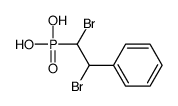 (1,2-dibromo-2-phenylethyl)phosphonic acid Structure