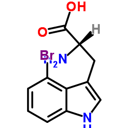 4-Bromo-L-tryptophan structure