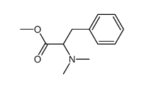 methyl 2-(dimethylamino)-3-phenylpropionate结构式