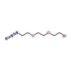 Bromo-PEG2-C2-azide structure