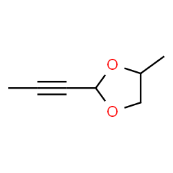 1,3-Dioxolane, 4-methyl-2-(1-propynyl)- (9CI)结构式