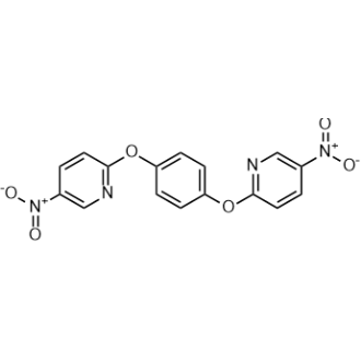 1,4-双((5-硝基吡啶-2-基)氧基)苯结构式