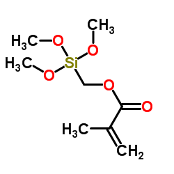 (Trimethoxysilyl)methyl methacrylate structure