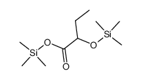 trimethylsilyl 2-((trimethylsilyl)oxy)butanoate结构式