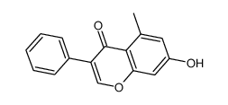 5-甲基-7-羟基异黄酮结构式