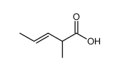 2-methyl-cis-3-pentenoic acid Structure
