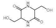 3,6-双(羟甲基)-2,5-哌嗪二酮结构式