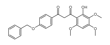 2-hydroxy-4'-benzyloxy-3,4,6-trimethoxydibenzoylmethane结构式