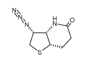(3aS)-3t-azido-(3ar,7ac)-hexahydro-thieno[3,2-b]pyridin-5-one结构式