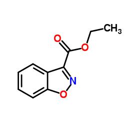 1,2-苯并异恶唑-3-羧酸乙酯结构式