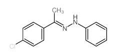 Ethanone,1-(4-chlorophenyl)-, 2-phenylhydrazone Structure
