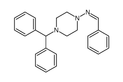 (Z)-N-(4-benzhydrylpiperazin-1-yl)-1-phenylmethanimine Structure