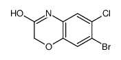 7-Bromo-6-chloro-2H-1,4-benzoxazin-3(4H)-one Structure