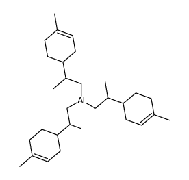 tris-[2-(4-methyl-3-cyclohexen-1-yl)propyl]aluminum结构式