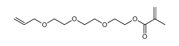 1-(2-allyloxy-ethoxy)-2-(2-methacryloyloxy-ethoxy)-ethane结构式