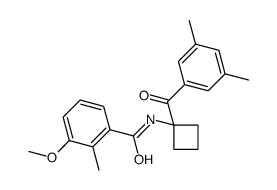 N-[1-(3,5-dimethylbenzoyl)cyclobutyl]-3-methoxy-2-methylbenzamide结构式