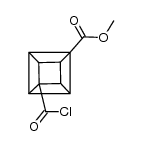 4-methoxycarbonylcubane-1-carbonyl chloride结构式