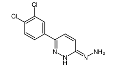 [6-(3,4-dichlorophenyl)pyridazin-3-yl]hydrazine结构式