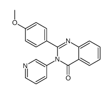 2-(4-methoxyphenyl)-3-pyridin-3-ylquinazolin-4-one结构式