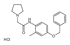 N-(2-methyl-4-phenylmethoxyphenyl)-2-pyrrolidin-1-ylacetamide,hydrochloride Structure